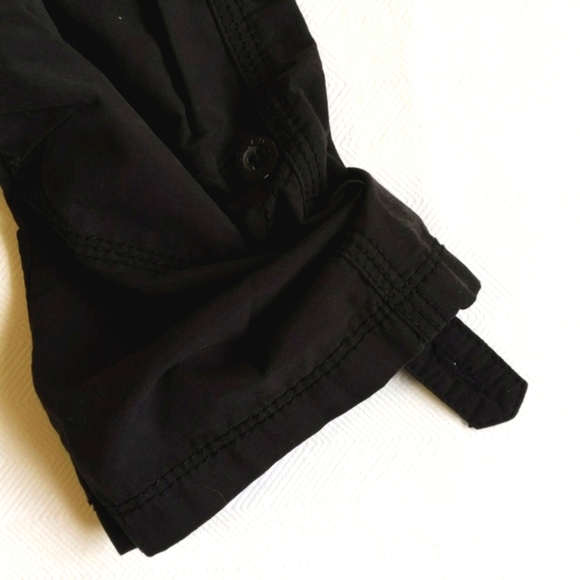 old navy basic black straight leg roll-tab casual pants 2T toddler unisex - Picture 8 of 8